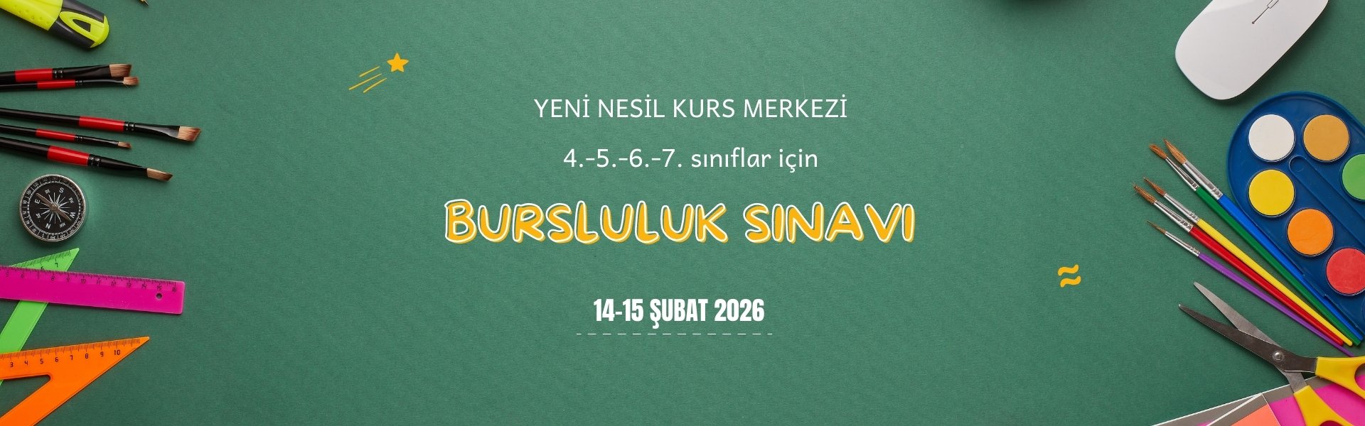 14-15 Şubat Bursluluk Sınavı